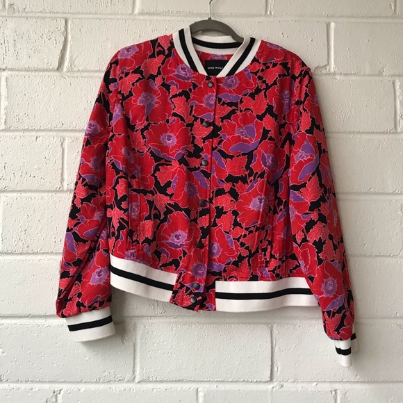 Who What Wear Jackets & Blazers - Floral Bomber Jacket